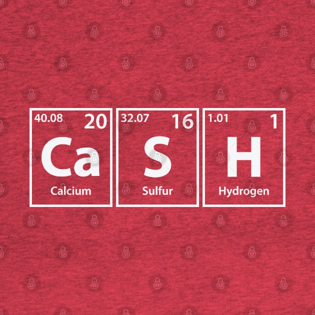 Cash (Ca-S-H) Periodic Elements Spelling by cerebrands